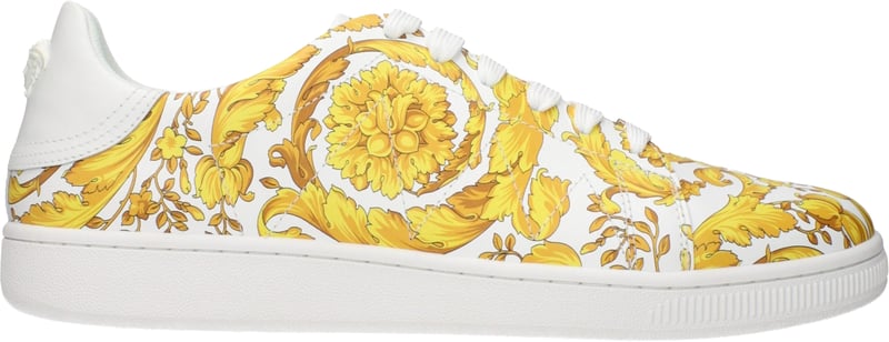 Versace White Leather Sneakers