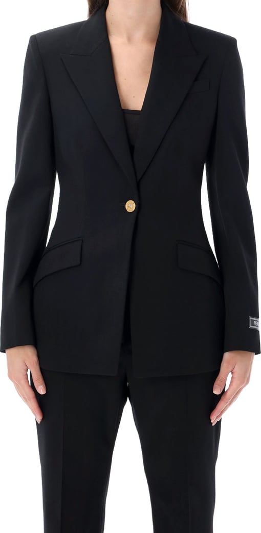 Jacket Stretch Wool Nero