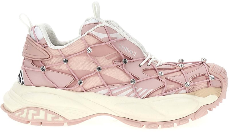 Versace Multicolor Polyester Athletic Sneakers
