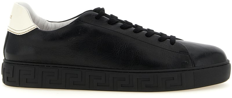 Versace Bicolor Calfskin Low Top Sneakers