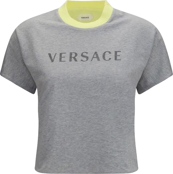 Versace Gray Cotton T-Shirt