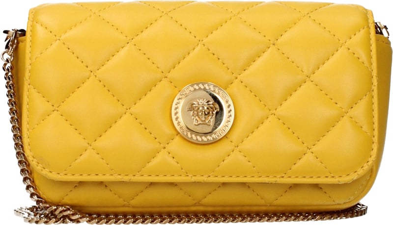 Versace Yellow Leather Crossbody Bag