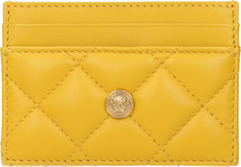 Versace Yellow Leather Cardholder