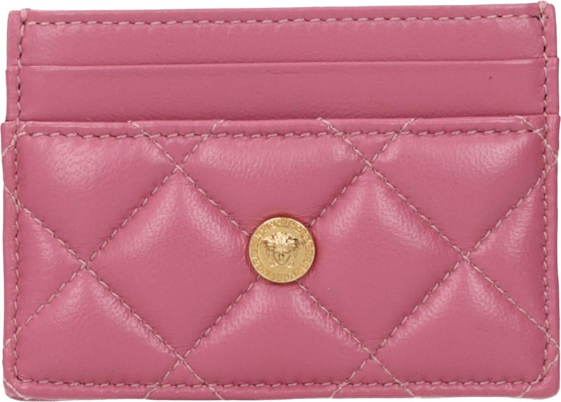 Versace Pink Leather Cardholder