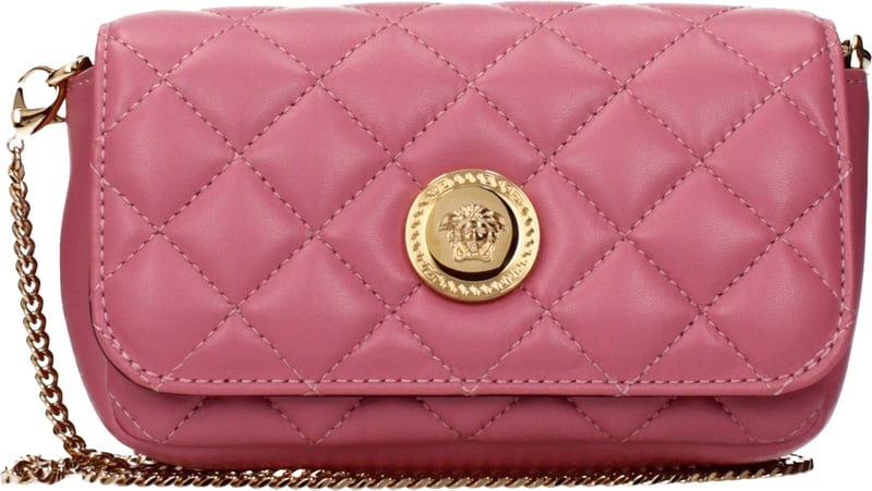 Versace Pink Leather Crossbody Bag