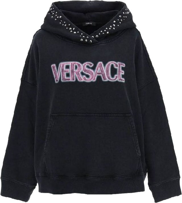 Versace Black Cotton Sweatshirt