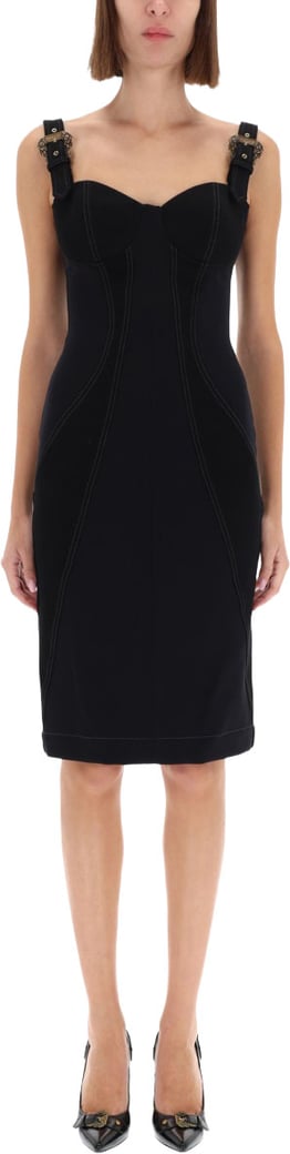 "BAROQUE" BUCKLED DRESS