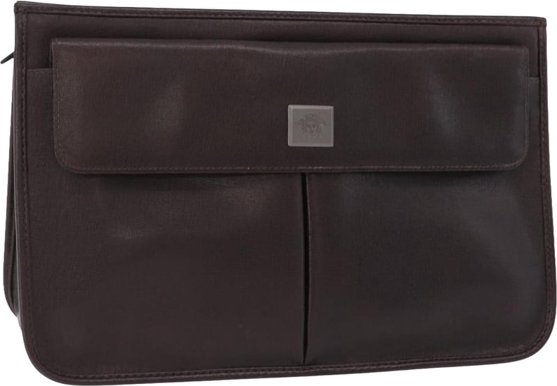 Versace Vintage Clutch Leather
