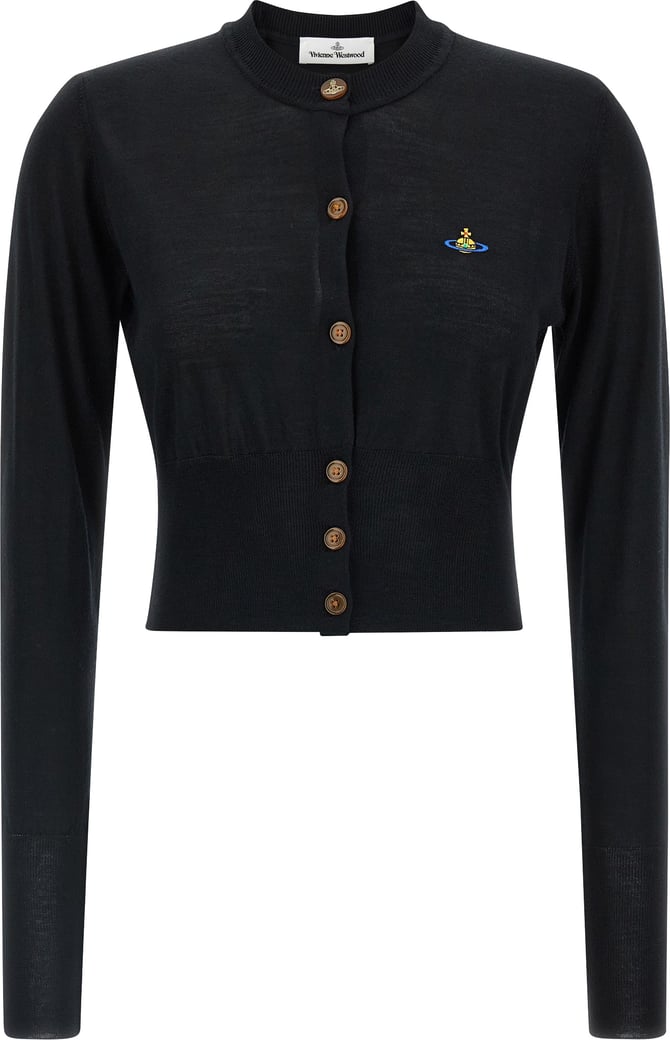 Vivienne Westwood Black Wool Cardigan