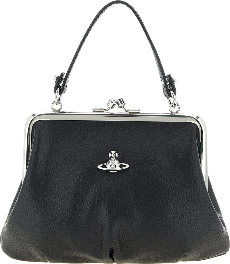 Vivienne Westwood Black Polyethylene Handbag