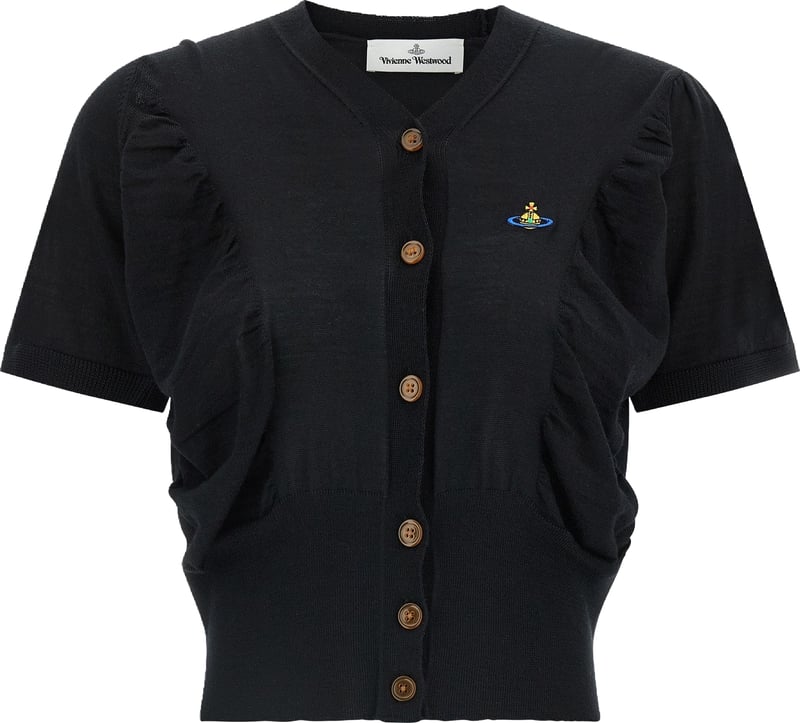 Vivienne Westwood Black Wool Cardigan