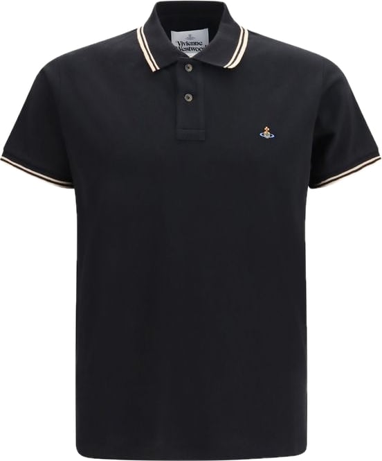 Vivienne Westwood Black Cotton Polo Shirt