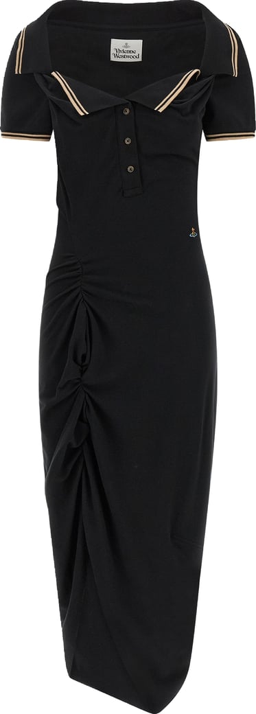 Vivienne Westwood Black Cotton Midi Dress