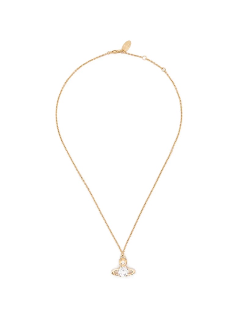 Reina Large Pendant Gold / White