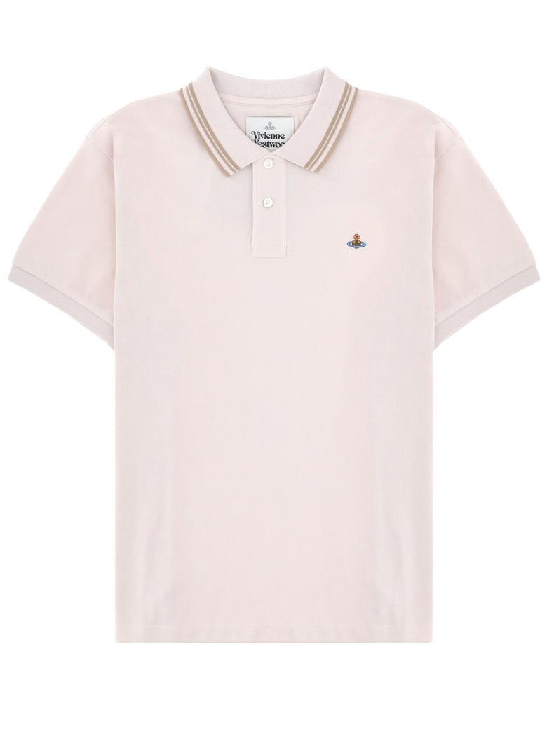 Classic Striped Embroidered Chest Polo Shirt