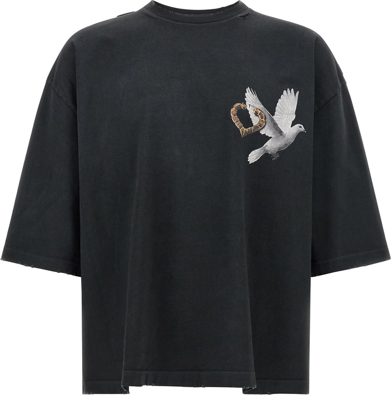 WILLY CHAVARRIA Black Cotton T-Shirt