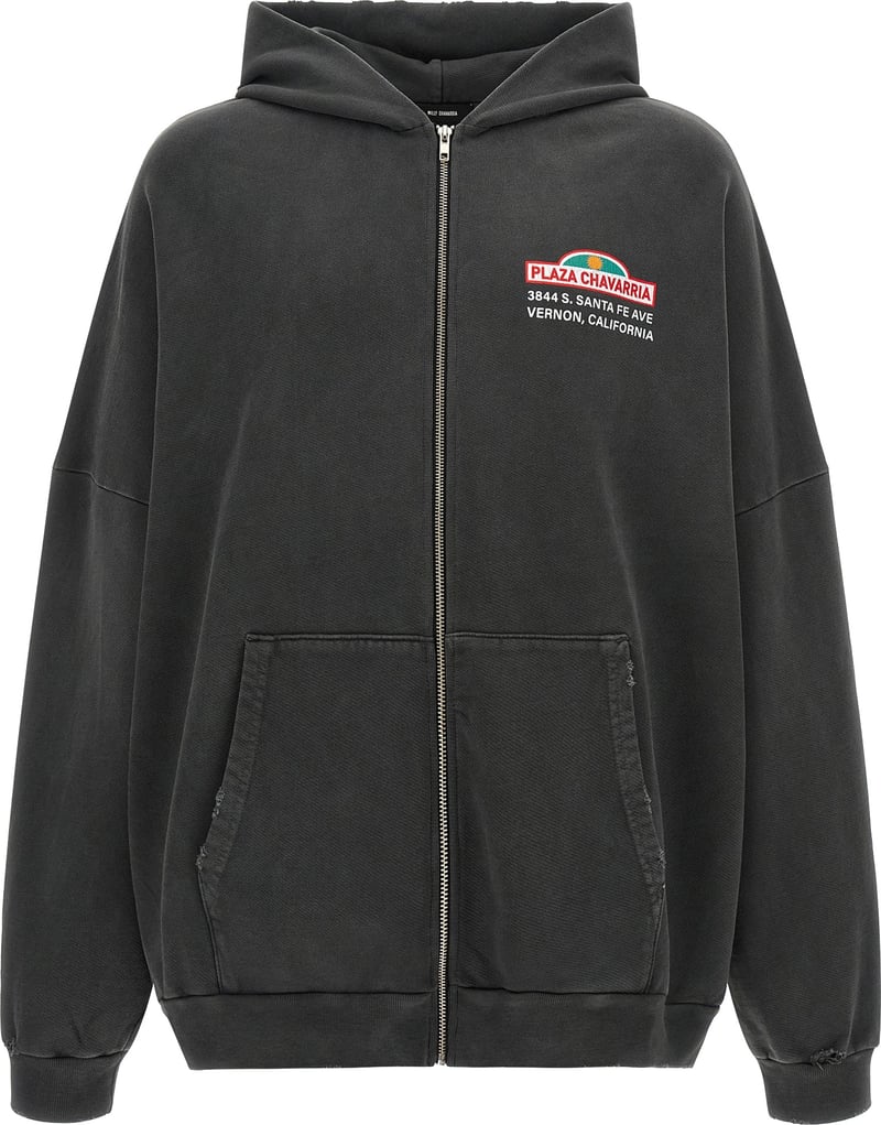 WILLY CHAVARRIA Black Cotton Sweatshirt