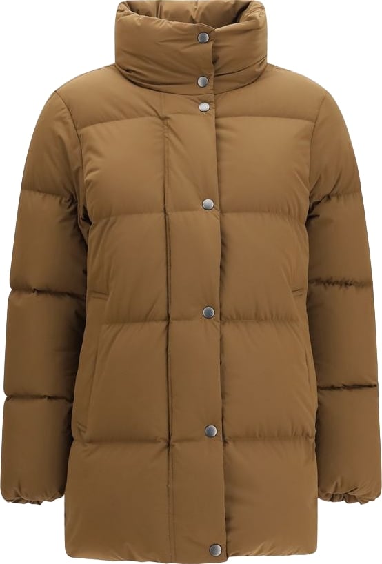 Woolrich Brown Goose Down Full-Length Jacket