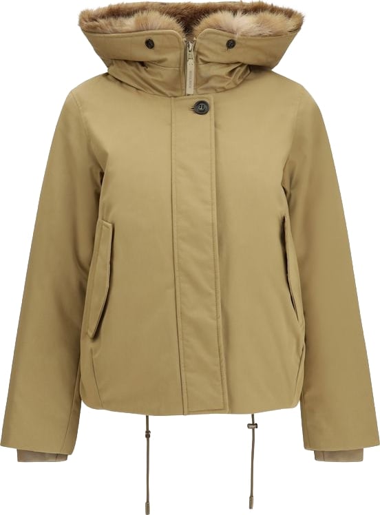 Woolrich Beige Cotton Parka