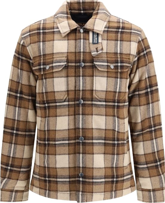 Padded Alaskan Check Wool-Blend Shirt-Jacket