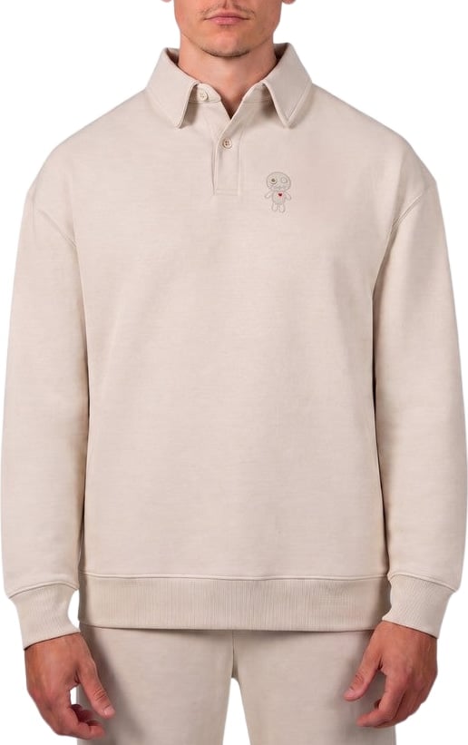 ASTI POLO SWEATER - SAND