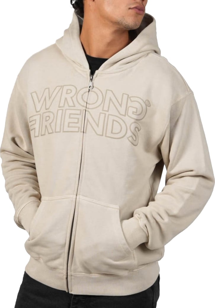 PORI ZIPPED HOODIE - SAND