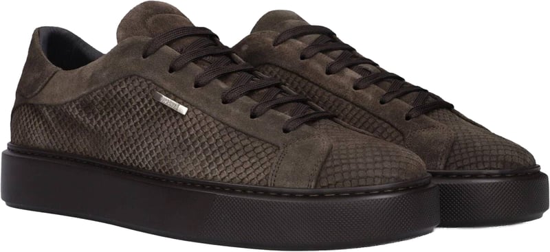 Brown Animal Suede Sneaker