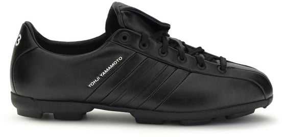 Y-3 Black Calf Leather Bos Taurus Athletic Sneakers