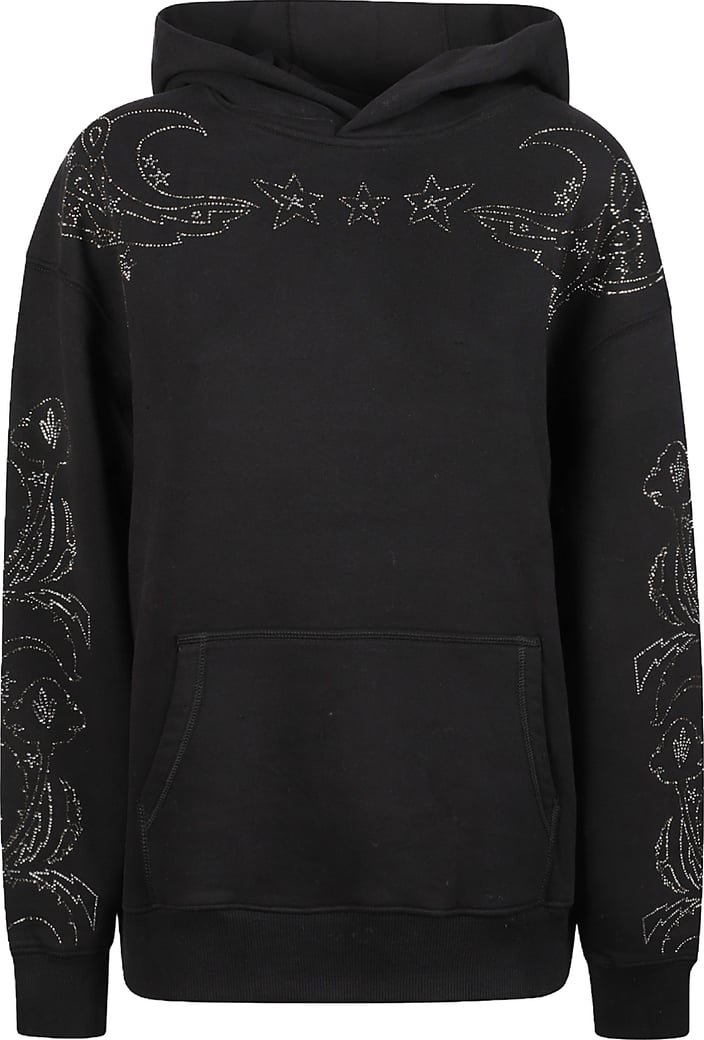 Sweela Strass Hoodie Sweatshirt Black