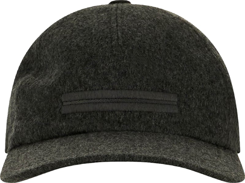 Zegna Dark grey cashmere baseball cap