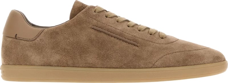 Zegna Biscuit suede sneakers Beige