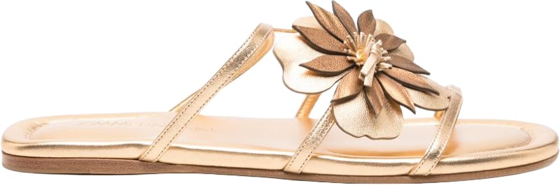 Zimmermann Belara Leather Slide Sandals