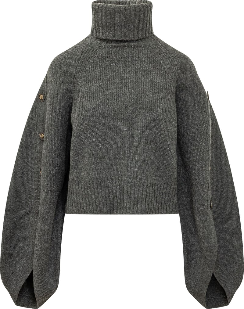 Maglia Valiant a Collo Alto con Maniche Ampie