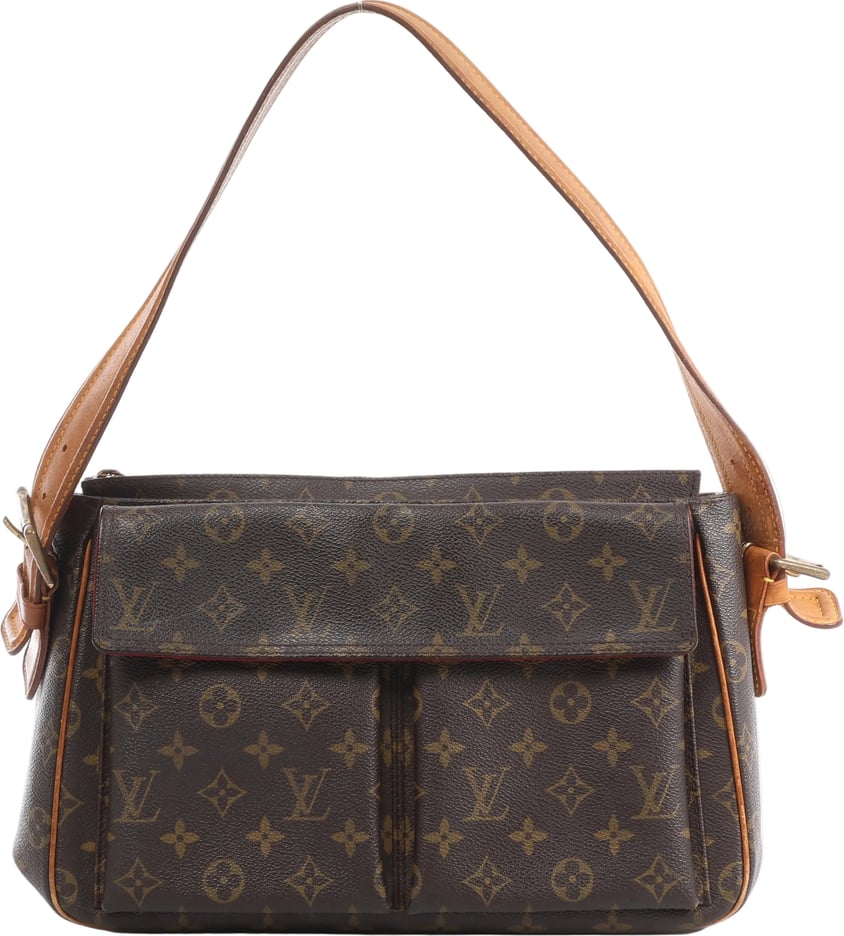 Louis Vuitton Viva-Cité GM Monogram Shoulder Bag in Brown M51163